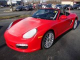 Guards Red Porsche Boxster in 2010