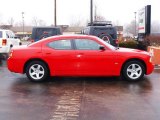 2009 Inferno Red Crystal Pearl Dodge Charger SXT #25062335