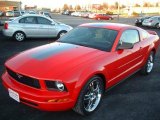 2008 Torch Red Ford Mustang V6 Deluxe Coupe #25063199