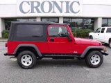 2004 Flame Red Jeep Wrangler Sport 4x4 #25062719