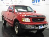 1998 Bright Red Ford F150 XLT SuperCab 4x4 #25146236