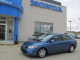 2008 Atomic Blue Metallic Honda Civic LX Sedan #25145941