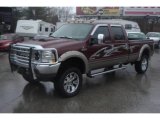 2004 Dark Toreador Red Metallic Ford F350 Super Duty Lariat Crew Cab 4x4 #25063271