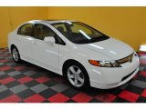 2007 Taffeta White Honda Civic EX Sedan #25146210