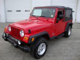 2004 Flame Red Jeep Wrangler Sport 4x4 #25195879