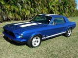 Blue Ford Mustang in 1967