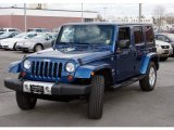 2009 Deep Water Blue Pearl Jeep Wrangler Unlimited Sahara 4x4 #25247361