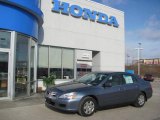 2007 Cool Blue Metallic Honda Accord LX Sedan #25247546