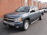 2010 Blue Granite Metallic Chevrolet Silverado 1500 LT Extended Cab 4x4 #25247931