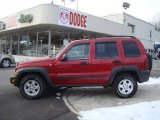 2006 Inferno Red Pearl Jeep Liberty Sport 4x4 #25352675