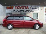 2009 Salsa Red Pearl Toyota Sienna LE #25352378