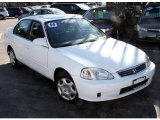 1999 Taffeta White Honda Civic LX Sedan #25401103