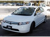 2007 Taffeta White Honda Civic Hybrid Sedan #25401104