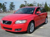 Passion Red Volvo V50 in 2008