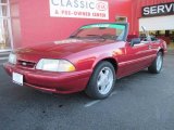 1993 Electric Red Metallic Ford Mustang LX Convertible #25415165