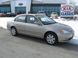 2001 Titanium Metallic Honda Civic EX Sedan #25464554