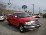 Bright Red Ford F150 in 2002