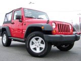 2008 Red Rock Crystal Pearl Jeep Wrangler X 4x4 #25537625