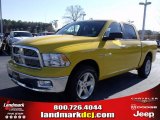 2009 Detonator Yellow Dodge Ram 1500 Big Horn Edition Crew Cab #25537769