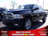 2010 Brilliant Black Crystal Pearl Dodge Ram 1500 SLT Crew Cab #25537777