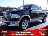 2010 Brilliant Black Crystal Pearl Dodge Ram 1500 Laramie Crew Cab 4x4 #25537783