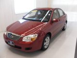 2008 Spicy Red Kia Spectra EX Sedan #25538077