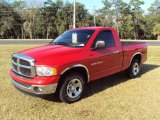 2005 Flame Red Dodge Ram 1500 SLT Regular Cab #25581270