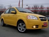 2009 Summer Yellow Chevrolet Aveo LT Sedan #25580744