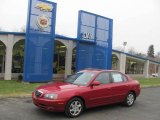 2005 Electric Red Metallic Hyundai Elantra GLS Sedan #25631840