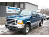 2001 Island Blue Metallic Ford F250 Super Duty XLT Regular Cab 4x4 #25676000