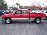 2004 Victory Red Chevrolet Silverado 1500 LS Extended Cab #25676034