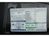 2010 Hyundai Elantra SE Window Sticker