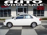 2009 Clear White Kia Spectra EX Sedan #25710009