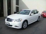 2009 Moonlight White Infiniti M 35 Sedan #25709775