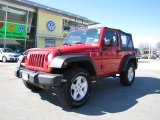 2009 Flame Red Jeep Wrangler X 4x4 #25752266