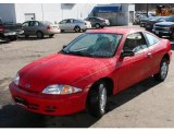 2001 Bright Red Chevrolet Cavalier Coupe #25752607