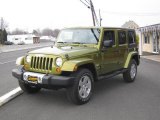 2008 Rescue Green Metallic Jeep Wrangler Unlimited Sahara 4x4 #25793066