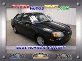 2005 Ebony Black Hyundai Accent GLS Sedan #25792987