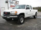 2005 Summit White GMC Sierra 2500HD SLE Extended Cab 4x4 #25891122