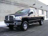 2008 Brilliant Black Crystal Pearl Dodge Ram 2500 Big Horn Quad Cab 4x4 #25891274