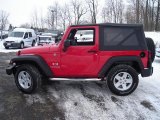 2009 Flame Red Jeep Wrangler X 4x4 #25920182