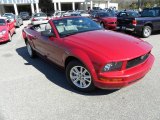 2008 Torch Red Ford Mustang V6 Deluxe Convertible #25964675