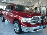 2010 Inferno Red Crystal Pearl Dodge Ram 1500 Big Horn Crew Cab 4x4 #25999624