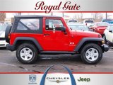 2007 Flame Red Jeep Wrangler X 4x4 #25999479