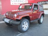 2008 Red Rock Crystal Pearl Jeep Wrangler Sahara 4x4 #26068367