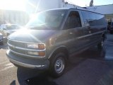 2001 Dark Bronzemist Metallic Chevrolet Express 2500 LS Passenger Van #26125543
