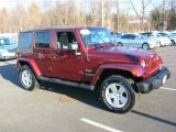 2007 Red Rock Crystal Pearl Jeep Wrangler Unlimited Sahara 4x4 #26125780