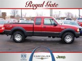 Redfire Metallic Ford Ranger in 2007