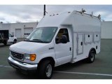 2007 Oxford White Ford E Series Cutaway E350 Commercial Utility Truck #26177292