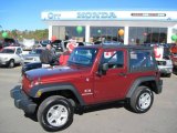 2009 Red Rock Crystal Pearl Coat Jeep Wrangler X 4x4 #26210455